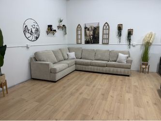 Cream Sectional Couch - Free Delivery
