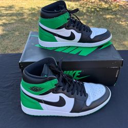 Jordan 1 Retro High OG Lucky Green Colorway men’s size 11