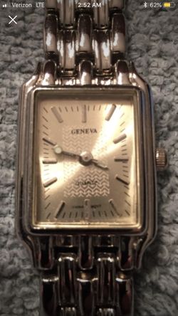 Geneva Woman’s Watch Silver Tone Watch