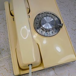 Mid Century Vintage Retro Western Electric Rotary Phone Telephone Space Age Cold War Era