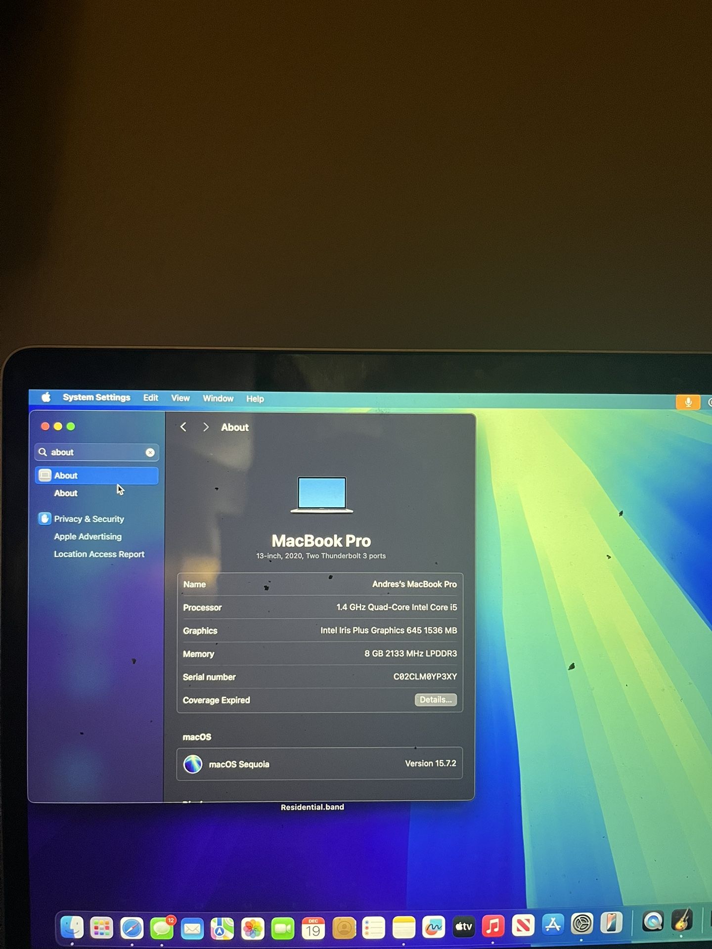 Apple Mac 2020 Core I5