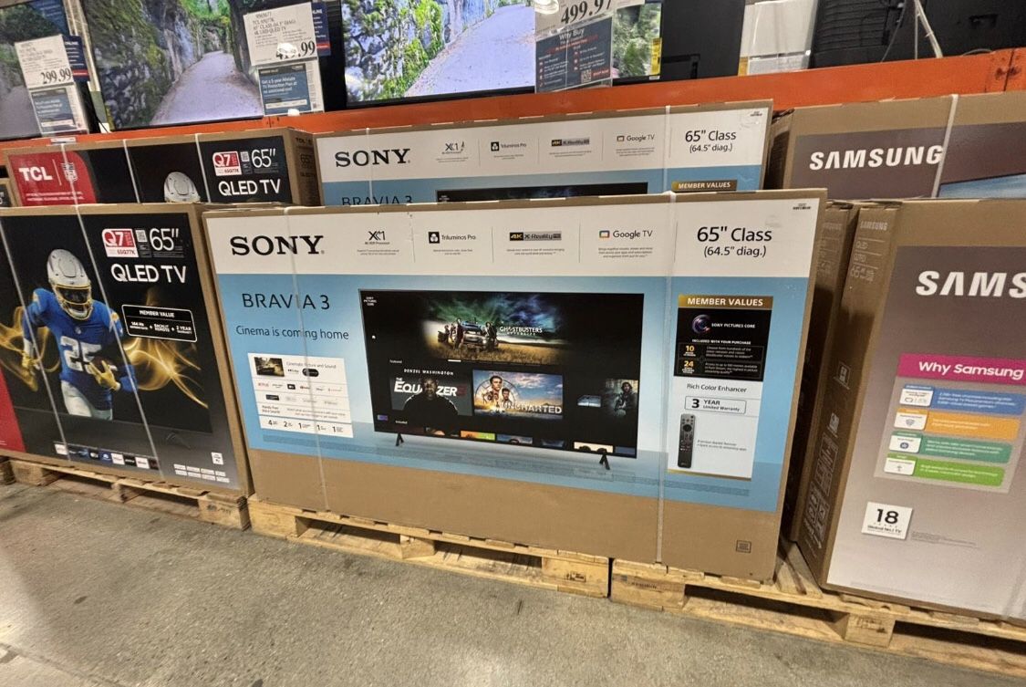 65” Sony smart 4k led uhd tv