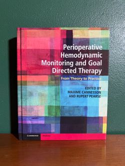 Perioperative Hemodynamic Monitoring and Goal Directed Therapy Hardcover Book