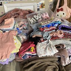 girls clothes shoes bows and burp cloths