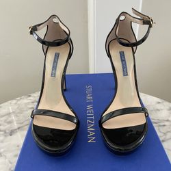 Stunning Stuart Weitzman Nudidisc Black High Heel 
