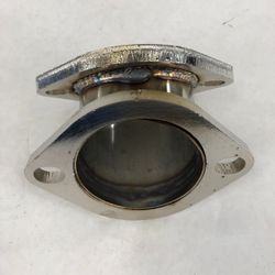 3" to 3" 45-degree 2 Bolt Flange Exhaust Muffler Pipe Flange Mild Steel (FG CBE AD45 300 2B