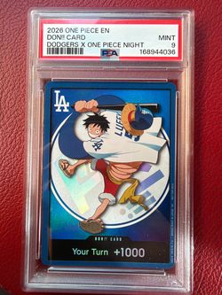 One Piece DON!! Card Dodgers x One Piece Night PSA 9