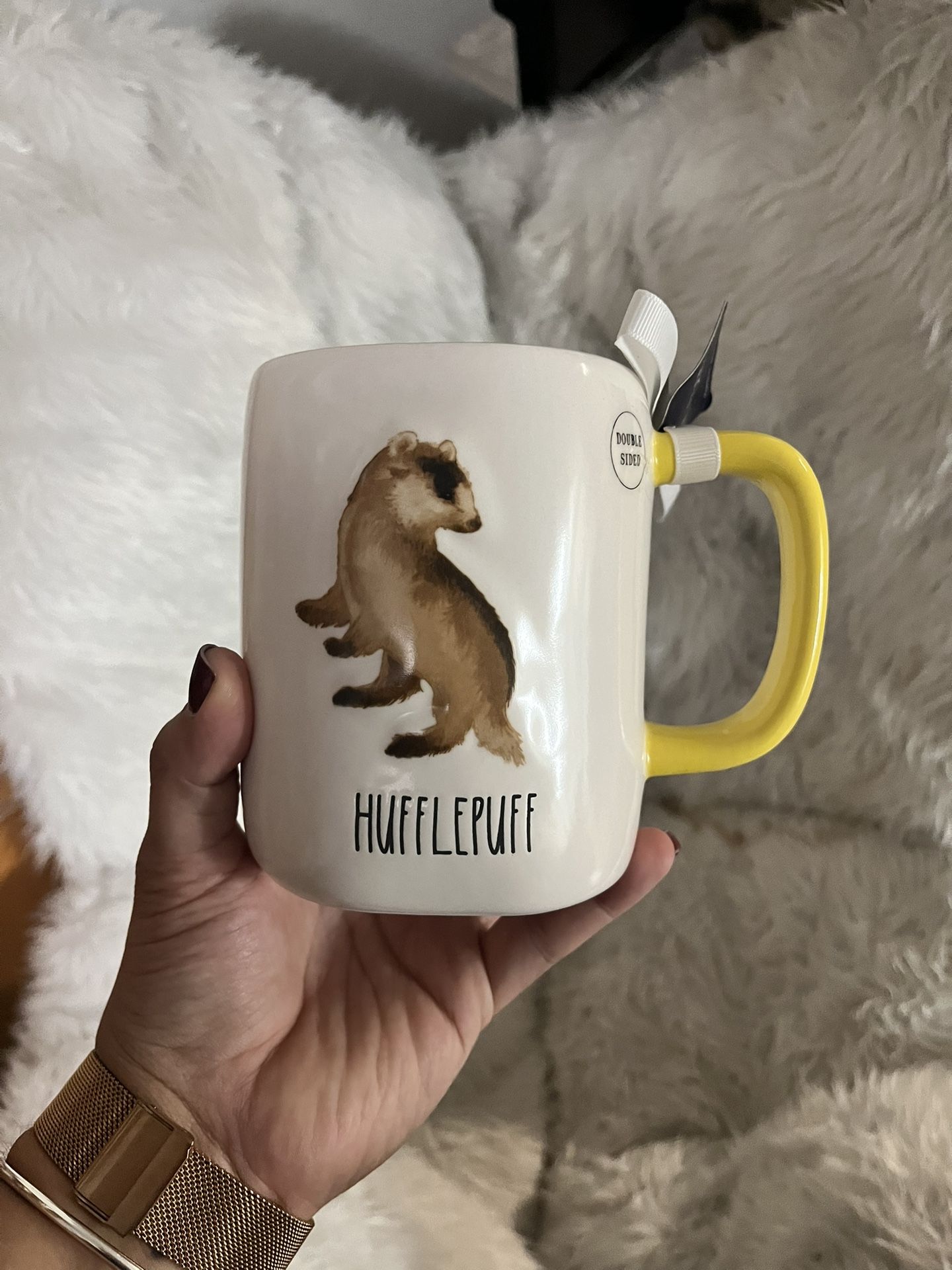 Hufflepuff Harry Potter Rae Dunn Double Sided Mug