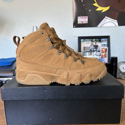 Jordan 9 Boot Wheat Size 11