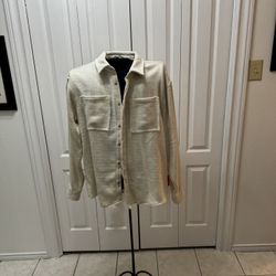 Men Woven Top/Shirt Cream Color size Medium 