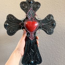 Sacred Heart Cross Wall Decore 