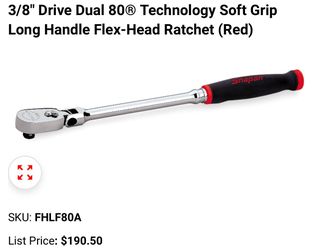 Snap on 3/8 ratchet flex head brand  new