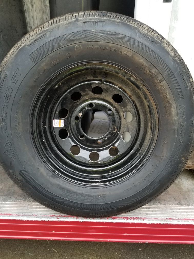 225 75 15 new tire and wheel