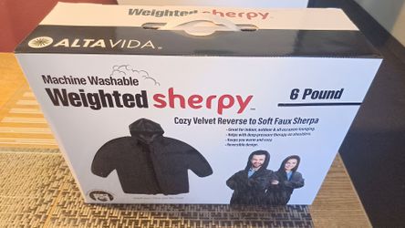 Altavida® 6-lb. Machine Washable Weighted Black Sherpy Brand New Sealed 