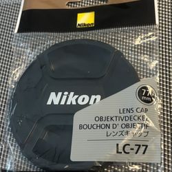 Nikon 77mm Camera Lens Cap  📷🧢 
