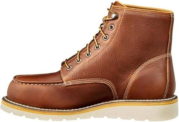 NEW SZ 13 Carhartt Men WATERPROOF Work Boots Wedge Soft Moc Toe 6-inch