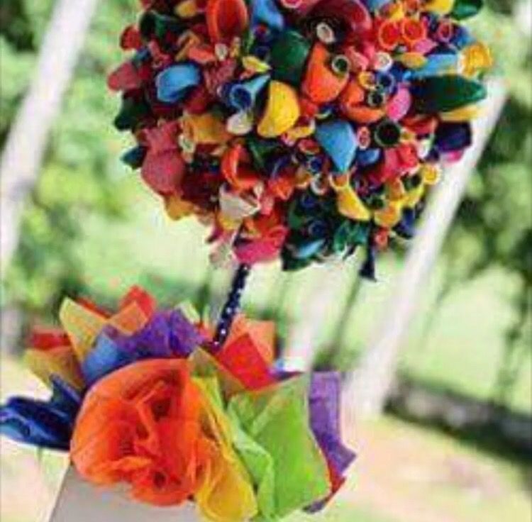 Lot of NEW materials to make a balloon tree; circus / carnival party prop
