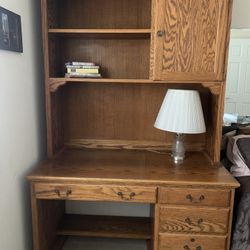 CUSTOM BUILT Desk and Bookcase