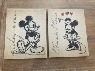 Mickey And Minnie Mouse Canvas Frames