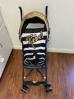 Striped Umbrella Stroller