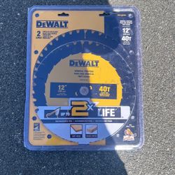 Dewalt 12 Inch Saw Blades 2 In Pack 