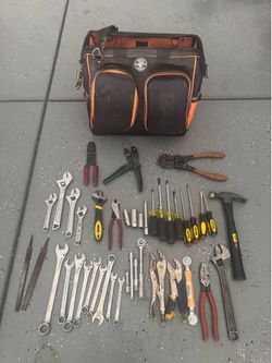 Klein Tool Bag with Hand Tools – Electrician/Mechanic