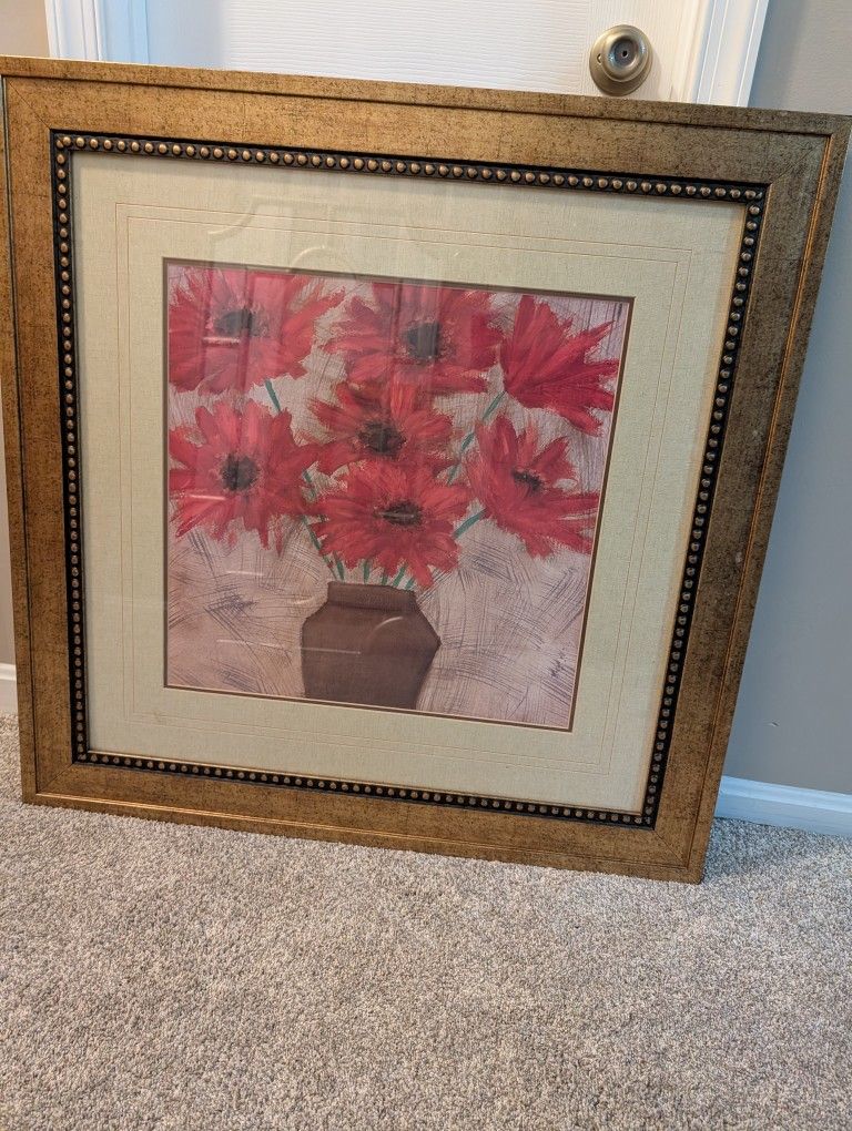 Orange Floral Picture