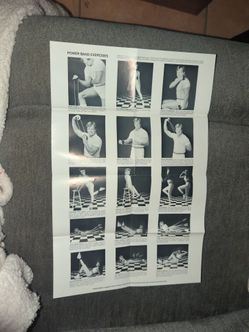 Power Band Exercises Instruction Poster