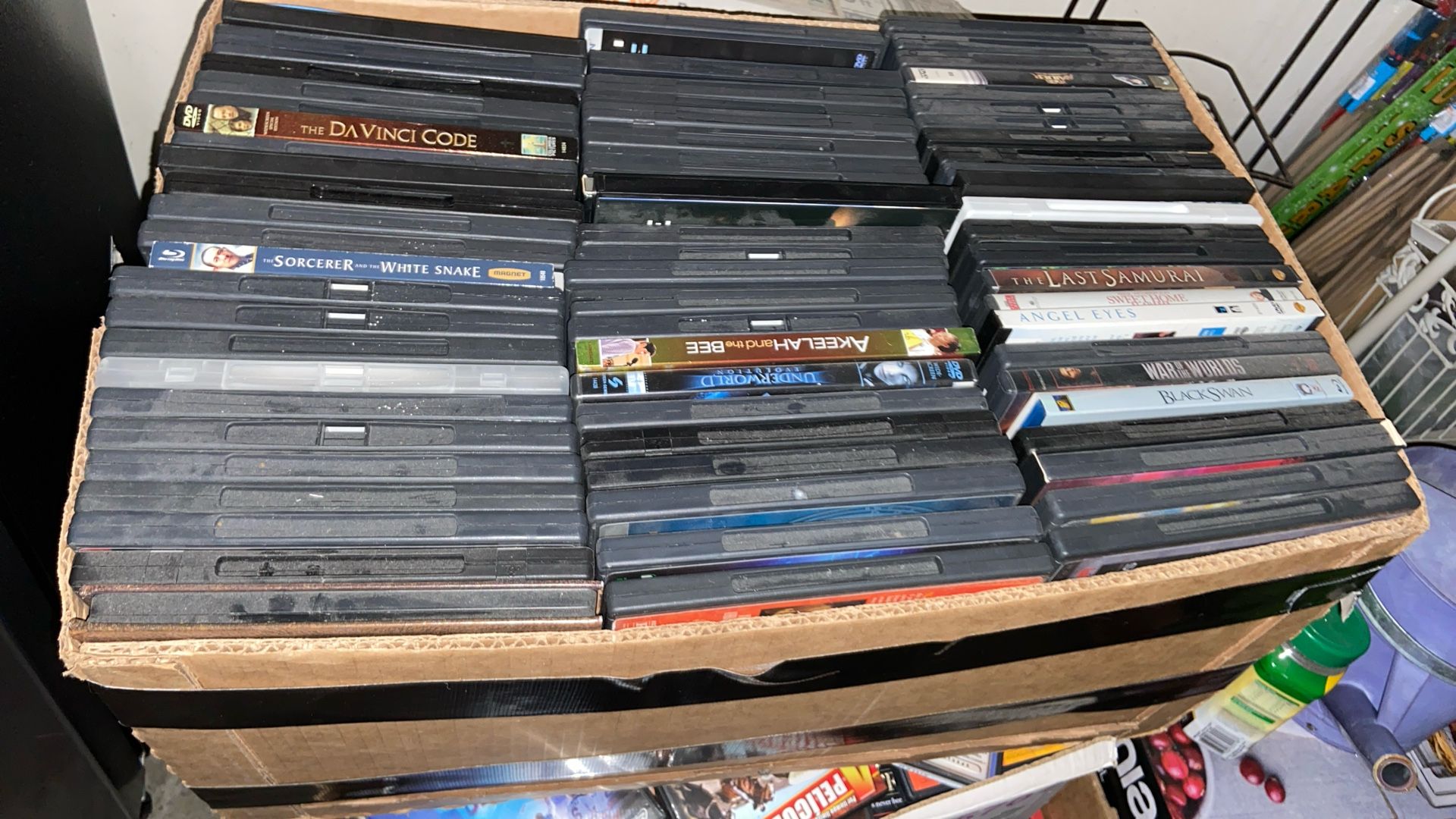 DVD/Blue-ray Sale $140 For Two Full Boxes