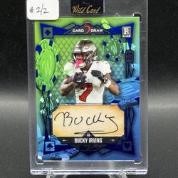 2024 Wild Card 5 Card Draw #5CDMA-BI Bucky Irving Auto RC #2/2 (Sealed)