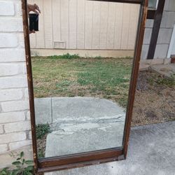 Heavy Wood Mirror 