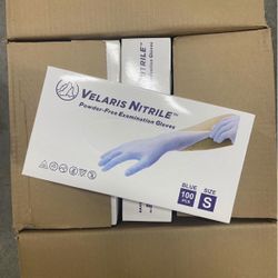 1000pcs blue nitrile gloves Size S M