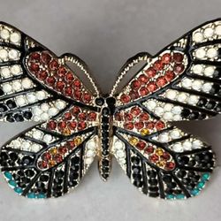 Roman Cubic diamond encrusted butterfly stand up