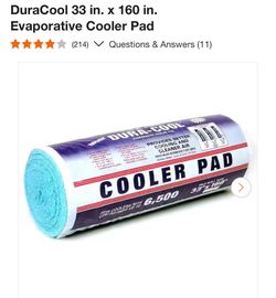 DuraCool 33x160 Evaporative Cooler Pad Roll