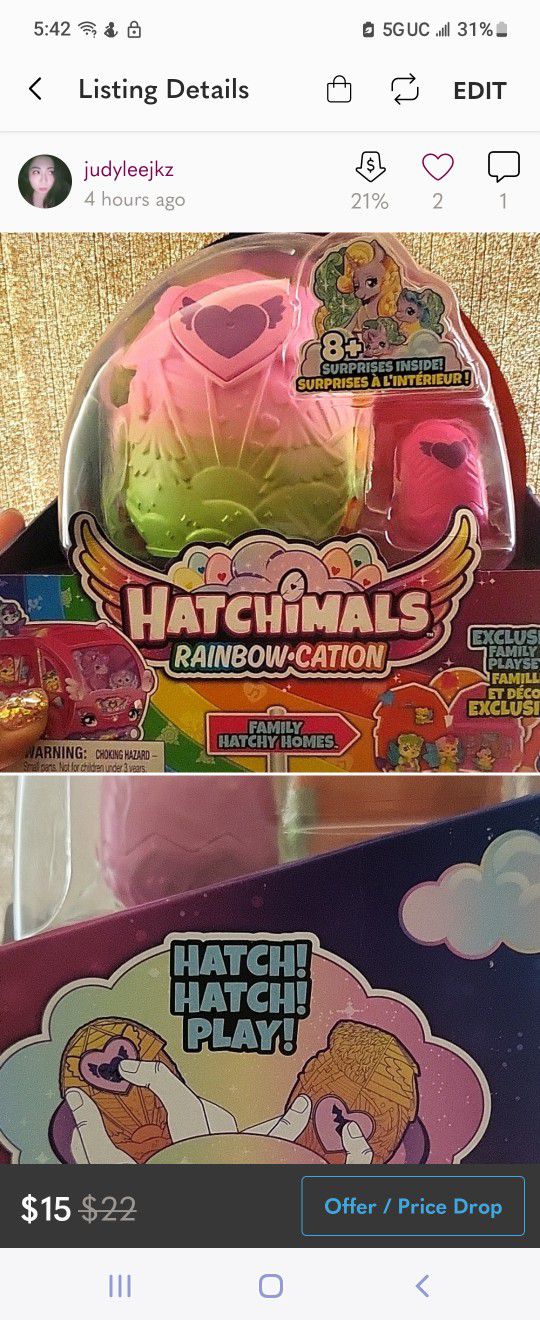 Hatchimals rainbow cation