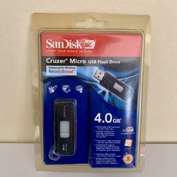 Brand New - SanDisk 4GB Cruzer Micro U3 Smart Enabled USB 2.0 Flash Drive