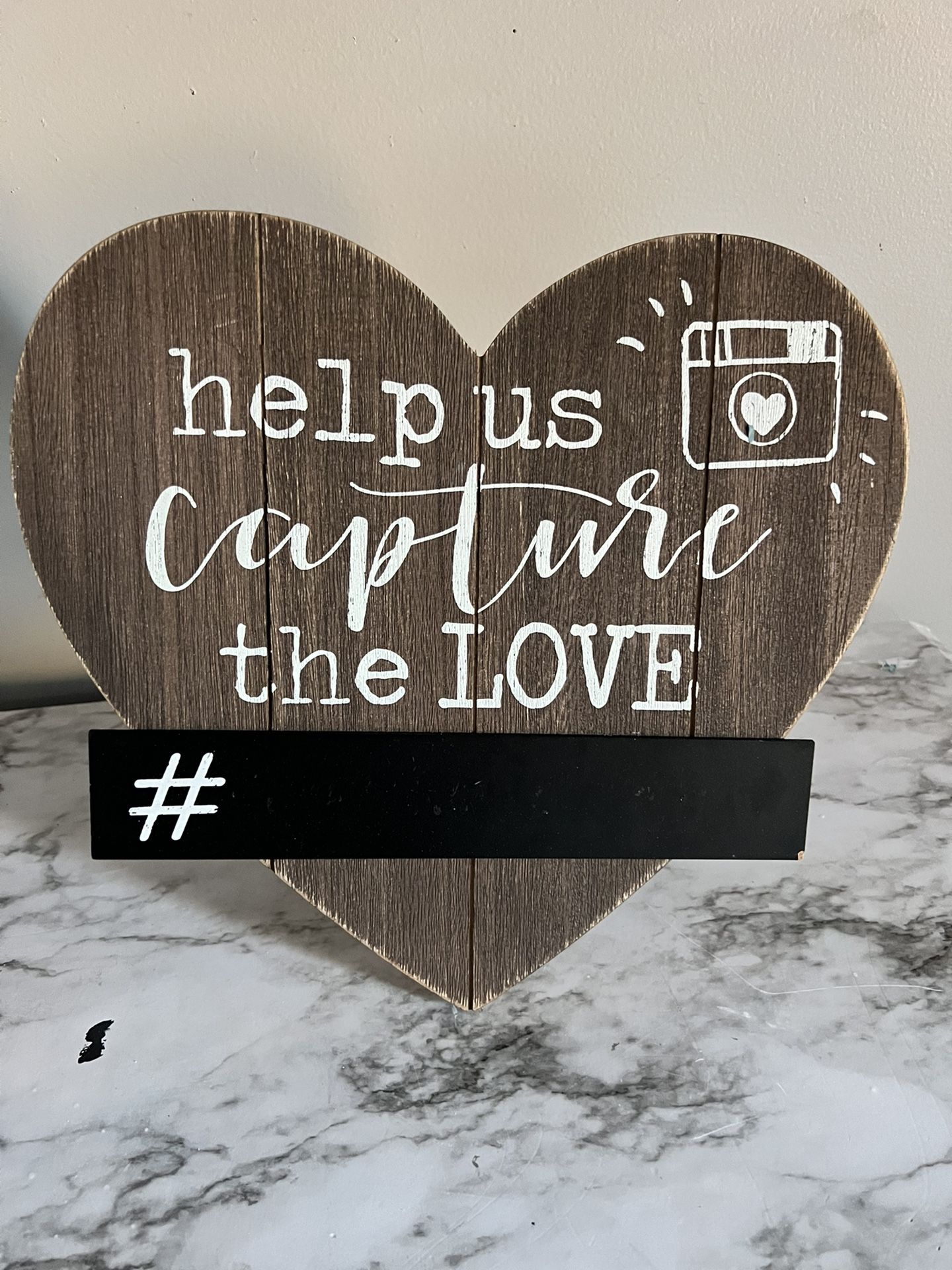 Wedding Rustic hashtag Sign