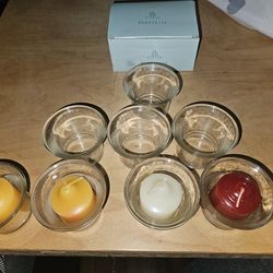 Party Lite candle holders and these candles