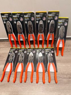 Klein Tools 9" Lineman's Pliers – Lot of 11