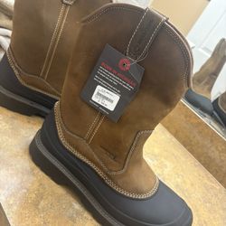 Wolverine Steel Toe Work Boots 10 1/2 New 