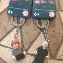 Brand New Lego Harry Potter Keychains 6 Each