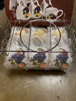 6 Cups + Hanging Rack
