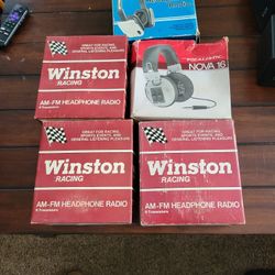 Winston Racing Headphones And Realistic Lot