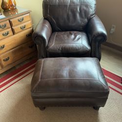 Living Room Chair And Ottoman 