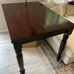 Table + 4 Chairs (Counter Height) - Solid wood
