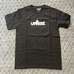 Uprise Skateshop Chicago Skateboarding T Shirt Tee S Men Small Black Flame
