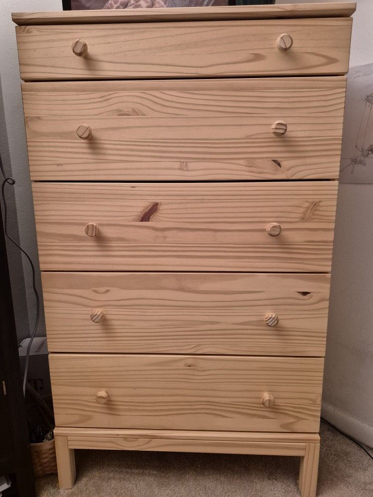 IKEA TARVA 6-Drawer Dresser - Unfinished Pine - Pre-Assembled! - $120