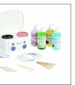 Professional satin smooth double wax warmer kit