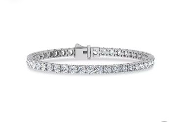 14KT White Gold 9CT Lab Grown Diamonds Tennis Bracelet