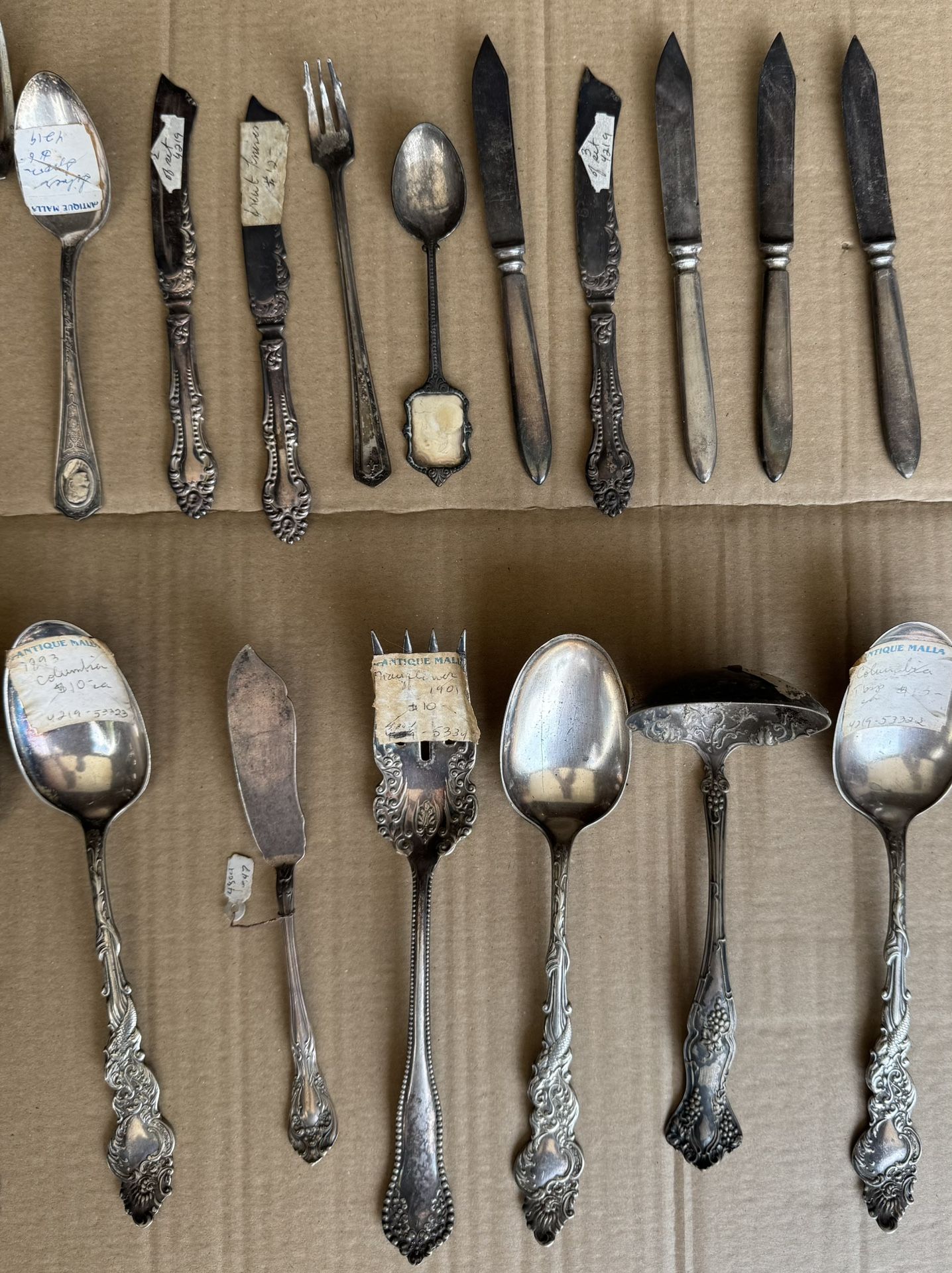 Vintage Old Antique Silverware- Silver